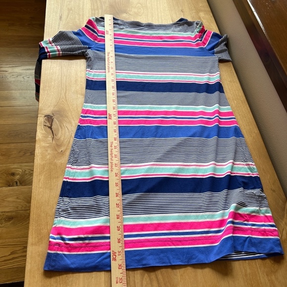 LILLY PULITZER SOPHIE DRESS M VIBRANT KALEIDOSCOPE STRIPES STRETCH LIGHTWEIGHT - Picture 9 of 12